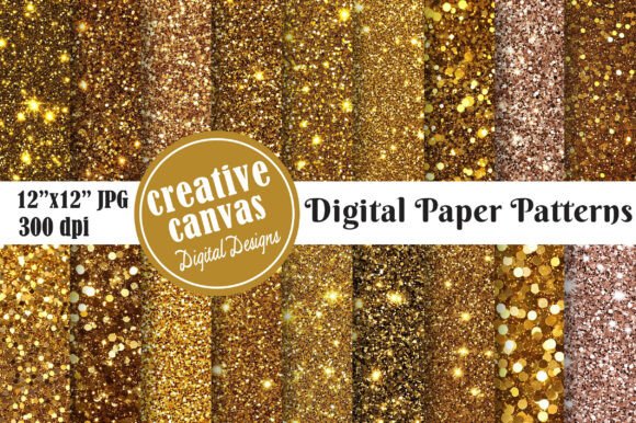 Download Luxury Gold Glitter Digital Paper - Glitter digital paper Collection