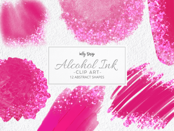 Download Hot Pink Alcohol Ink Luxury Clip Art - Clip art Collection