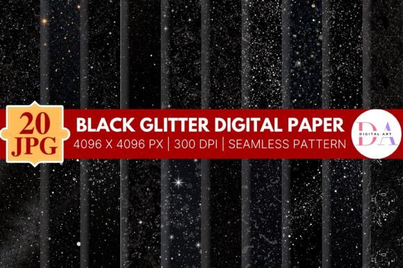 Download Black Glitter Digital Paper - Glitter digital paper Collection