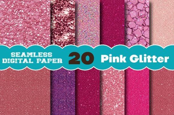 Download Pink Glitter Digital Paper - Glitter digital paper Collection